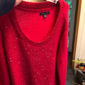 Pink shimmer sweater